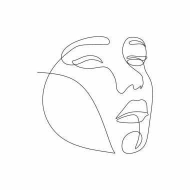 Kadın sürekli soyut çizgiler çiziyor.