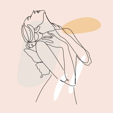 Çizgi çekme. Çiçekli ve kelebekli soyut yüz bir çizgi çizerek. Modern sürekli çizgi sanatı. Kadın çizgisi sanatı. Güzellik salonu logosu. Boyama kitabı. Botanik parmak izi. Kozmetiğin doğa sembolü.