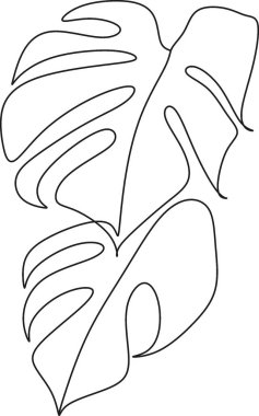 Moda Bir, logo çiziyor, kadınlar bitkiyle yüz yüze. Soyut doğa kadın portresi. Vektör çizgileri, modern cazibe posteri, logotip, minimalist tarz. Soyut sürekli doğrusal sanat, t-shirt baskısı.