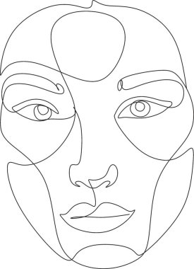 One line face, illustration. Minimalist Woman Art.Abstract face with butterfly by one line drawing. Portrait minimalistic style. Botanical print. Nature symbol of cosmetics. Modern continuous line art vector One line face, illustration. Minimalist Woman Art.Abstract face with butterfly by one line drawing. Portrait minimalistic style. Botanical print. Nature symbol of cosmetics. Modern continuous line art vector