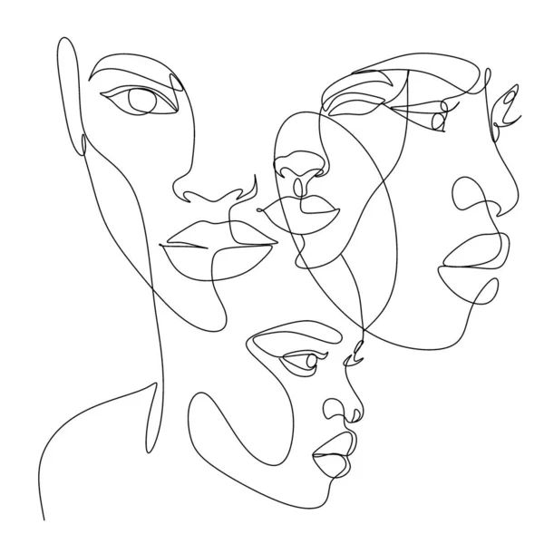 Çizgi Sanat Kadını Yüzü Çizimi. Siyah kadın vektör. Afro-Amerikan Kadın Logosu. Conturing Hattı. Minimalist Yüz. Güzellik salonu