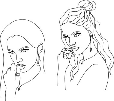 Line Art Woman Face Drawing. Black Woman Vector. Afro American Female Logo. Contouring Line. Minimalist Face. Beauty salon vector Line Art Woman Face Drawing. Black Woman Vector. Afro American Female Logo. Contouring Line. Minimalist Face. Beauty salon vector