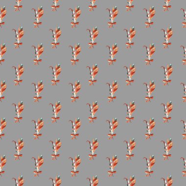 tüyler ve kuşlar seamless modeli