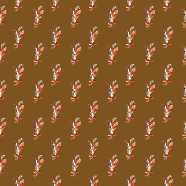 tüyler ve kuşlar seamless modeli