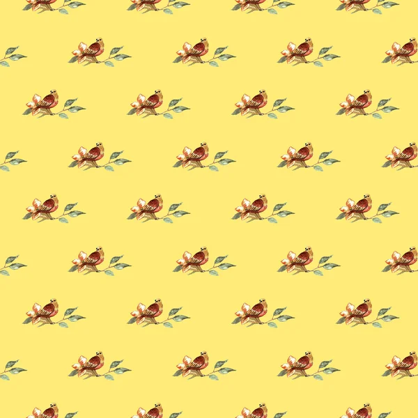 tüyler ve kuşlar seamless modeli