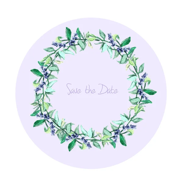 Corolla lavendel för bröllopinbjudningar — Stockfoto