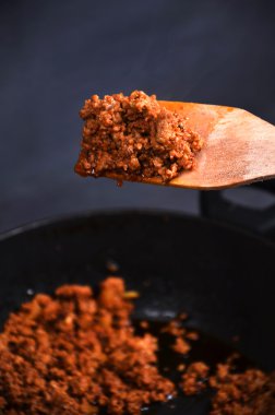 Spagetti bolognese. İtalyan makarna