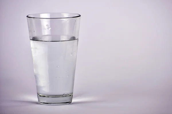 Glass of water isolated on white background