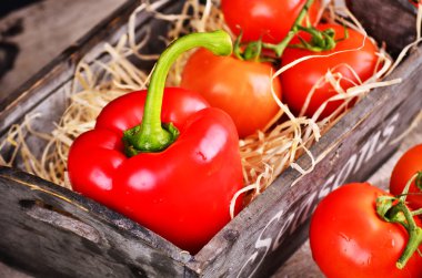 biber, domates, soğan, dereotu, salatalık