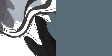 Dikdörtgen eğilimli soyut noktalar ve çizgiler koyu gölgeleri kapattı. Doku düz mephis dijital sanat. Kartpostallar, arkaplan, web, sosyal ağlar, hikayeler, davetiyeler, kartvizitler için yazdır