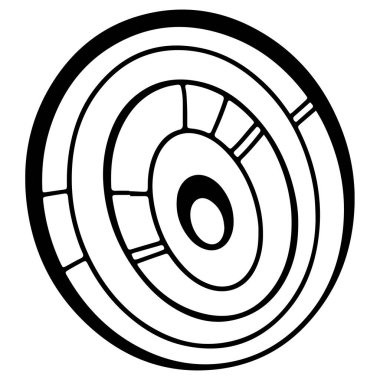 Baharatlı filiz soğanı. Karalama dijital sanat taslağı. Mutfak, dövme, ambalaj kağıdı tasarımı, menüler, restoranlar, ürünler için baskı