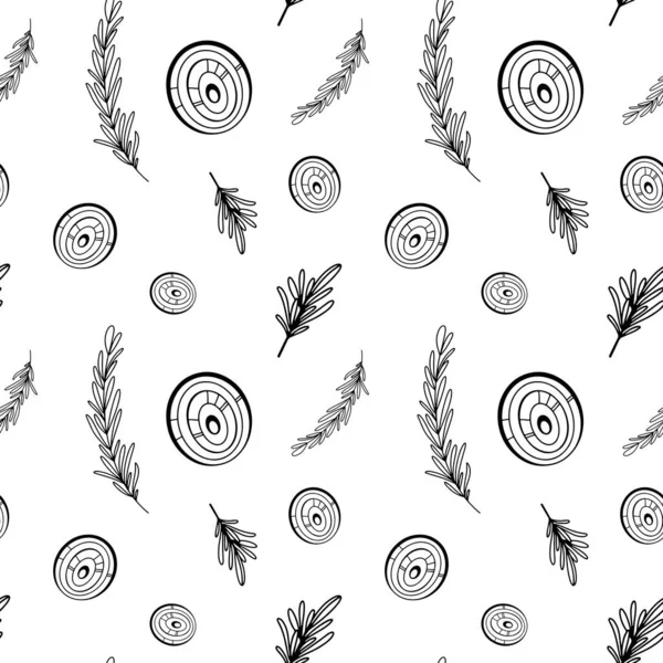 Beyaz arka planda soğan ve biberiye ve baharat karesi dikişsiz desen. Contour doodle çizgisi dijital sanat. Kumaş, mutfak, menü, restoran, ambalaj, ambalaj kağıdı, marka