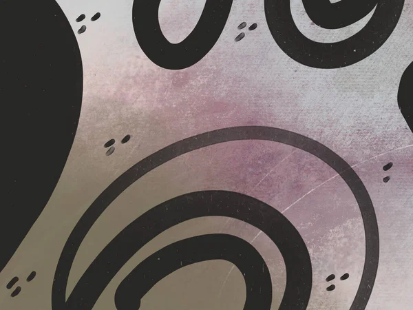 Чёрный Монохромный Прямоугольный Масляный Пастельный Фон Цифровое Искусство Печать Социальных — стоковое фото