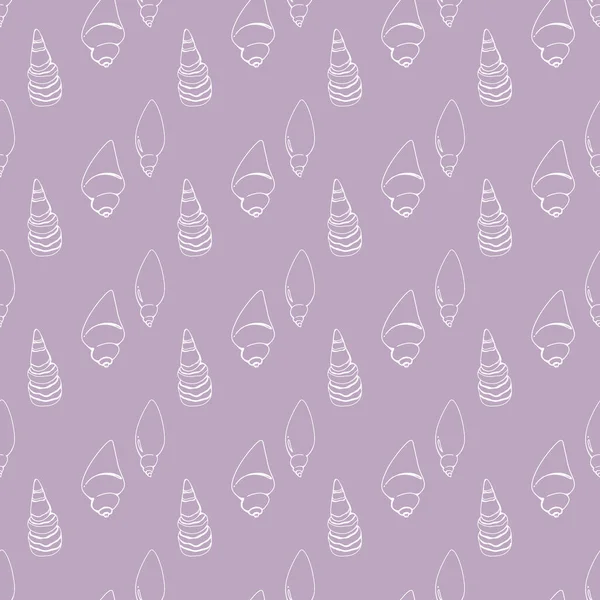 Контур Шкаралупи Каракулі Безшовний Квадратний Візерунок Ізольований Рожевому Фоні Цифрове — стокове фото