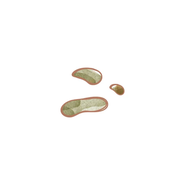 Clip Art Zöld Matcha Tea Cseppek Izolálják Fehér Alapon Akvarell — Stock Fotó