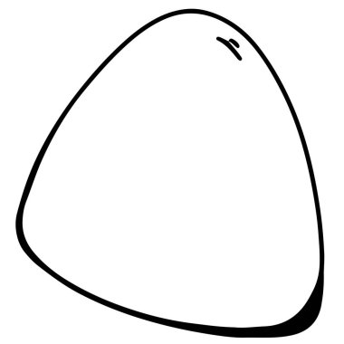 Asya pirinç tatlısı beyaz arka planda izole edilmiş hamur tatlısı. Doodle çizgisi dijital sanat. Çıkartma, kartpostallar, menüler, restoranlar, ambalaj kağıtları, kartpostallar için yazdır