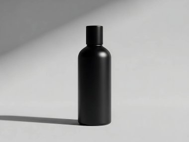 Işık Arkaplanda Minimalist Siyah Kibrit Şişesi