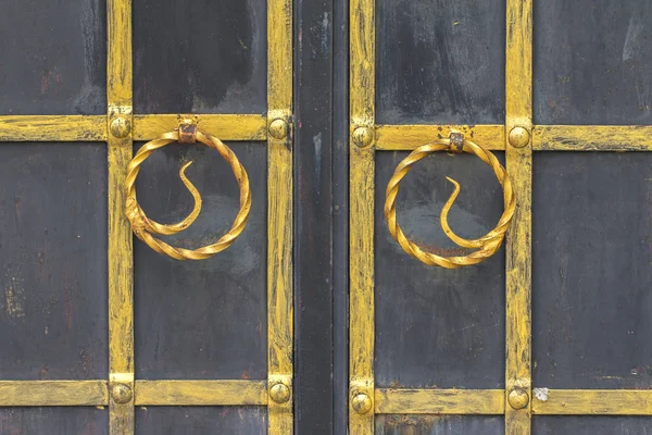 Elementos de la decoración de puertas de hierro forjado — Foto de Stock