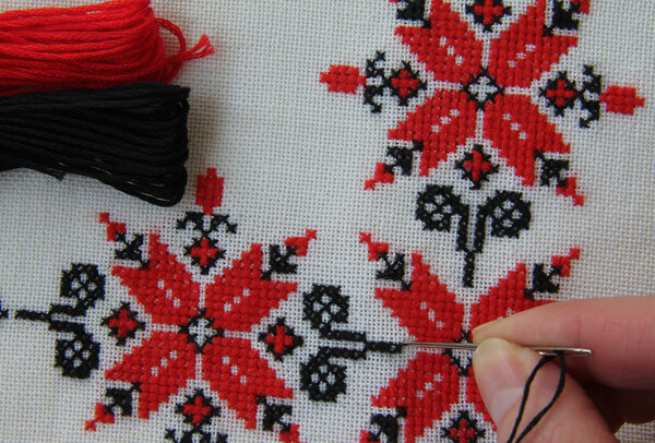 Embroidered cloth ornaments