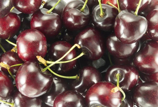 Cherry (sweet cherry - dark red) — Stock Photo, Image