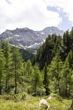 Formazza (VCO), İtalya - 25 Haziran 2020: Vannino Gölü, Formazza Vadisi, Ossola, VCO, Piedmont, İtalya