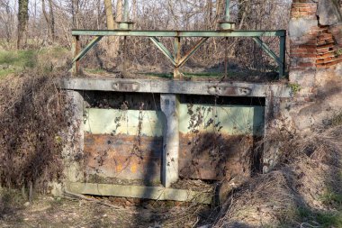 Robecco Konsolosu Naviglio (MI), İtalya - 01 Nisan 2021: Robecco Konsolosu Naviglio, Milano, Lombardy, İtalya