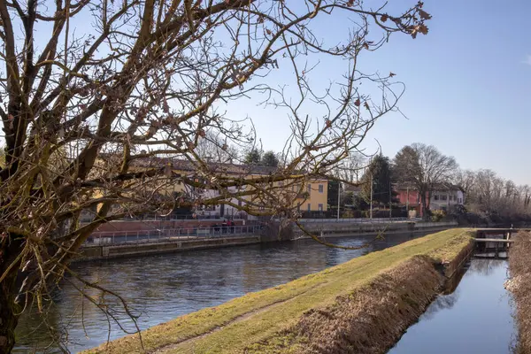 Robecco Sul Naviglio Itália Abril 2021 Robecco Sul Naviglio Naviglio — Fotografia de Stock