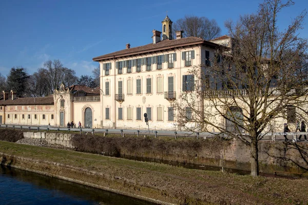 Robecco Sul Naviglio Italy Квітня 2021 Robecco Sul Naviglio City — стокове фото