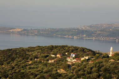 Kefalonia - Yunanistan - 15 Ağustos 2025: İç manzara, Kefalonia, Yunanistan.