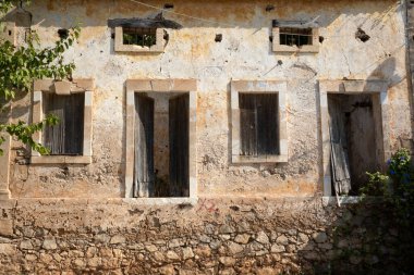 Kefalonia - Yunanistan - 15 Ağustos 2025: Assos köyü, Kefalonia, Yunanistan.