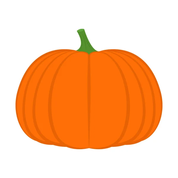 Citrouille Halloween Sur Fond Blanc — Image vectorielle