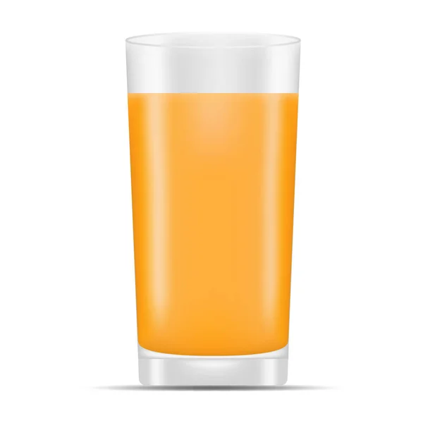 Illustration Glass Orange Juice — Stock Vector