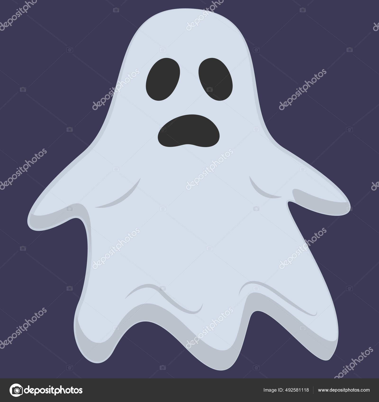 Scary ghost Vector Art Stock Images | Depositphotos