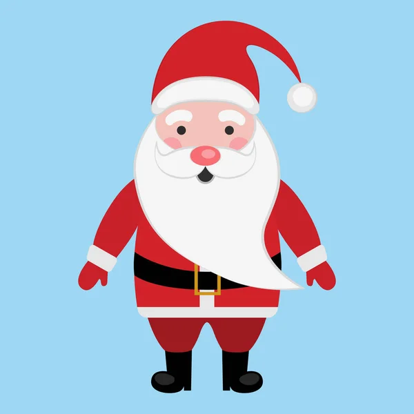 Çizgi film tarzında Noel Baba tasviri. Tatil, Noel.