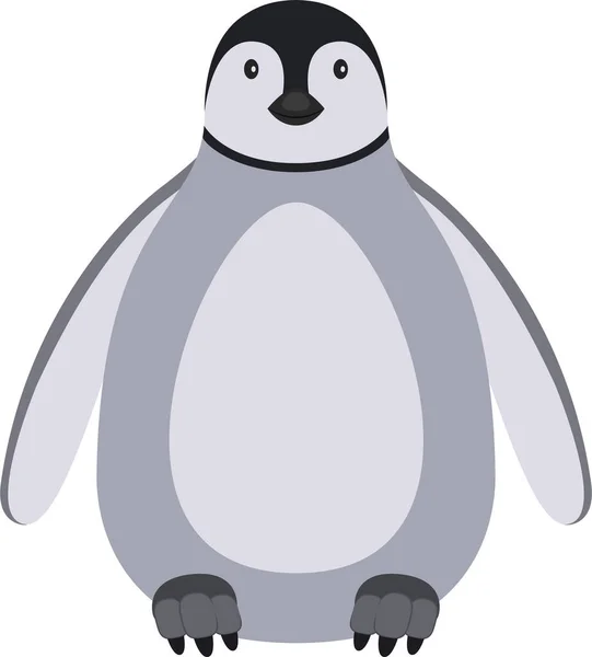 Illustration Cute Penguin Bird — Stock Vector