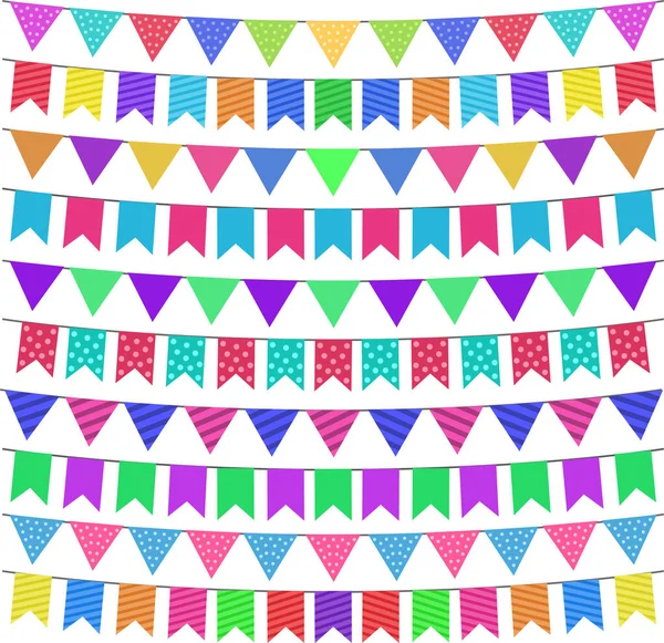 Ilustración Decoraciones Navideñas Cumpleaños Año Nuevo Navidad San Valentín Set — Vector de stock