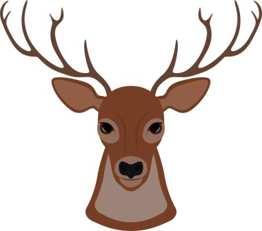 Geyik kafası tasviri.