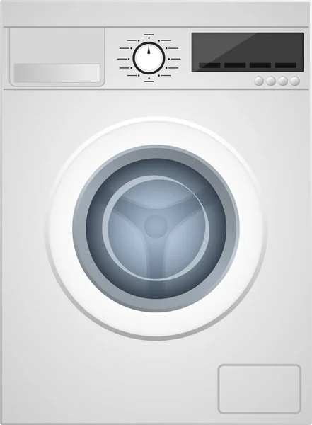 Illustration White Washing Machine Electronics Washing — Stock Vector