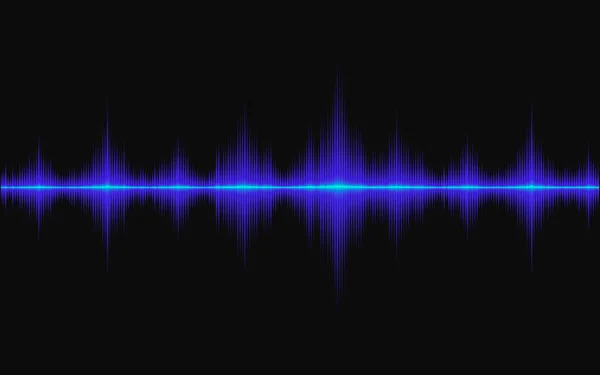 Ljudvågor Oscillerande Ljus — Stock vektor