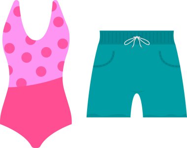 Bir mayo ve mayonun vektör çizimi.