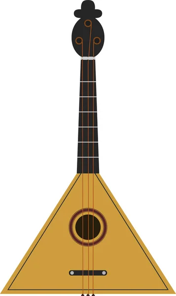 Orosz Balalajka Hangszer Illusztrációja — Stock Vector