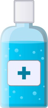 Antibakteriyel jelin vektör çizimi.