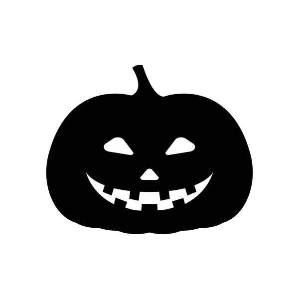 Vektor Illusztráció Faragott Tök Ikon Halloween — Stock Vector