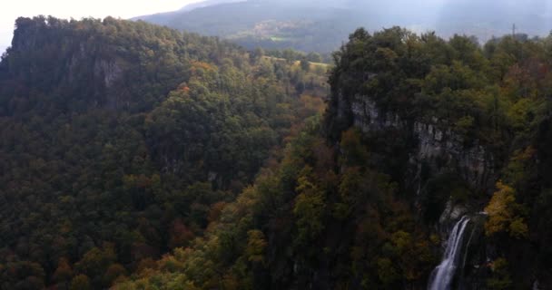 Scena Autunnale Garrotxa Girona Catalogna Spagna Europa — Video Stock