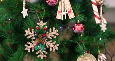 Noel ağacı süslemeleri ve oyuncakları. Özet ve arkaplan sahnesi