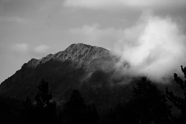 Coucher Soleil Automne Dans Les Montagnes Capcir Cerdagne Pyrénées Sud — Photo
