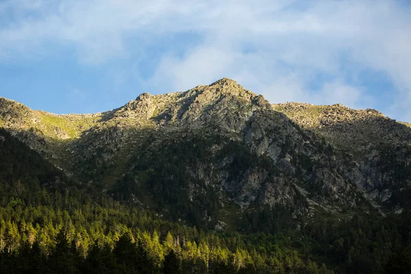 Pôr Sol Outono Nas Montanhas Capcir Cerdagne Pirinéus Sul França — Fotografia de Stock