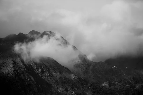 Autumn Sunset Capcir Mountains Cerdagne Pyrenees South France Europe — Stock Photo, Image