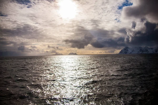 Lofoten Adaları Nda Kış Kuzey Norveç — Stok fotoğraf