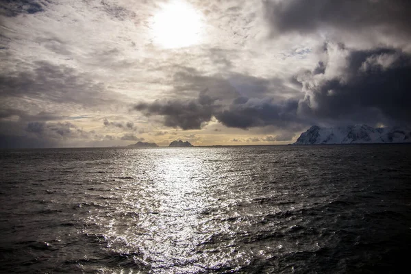 Hiver Dans Les Îles Lofoten Nord Norvège — Photo